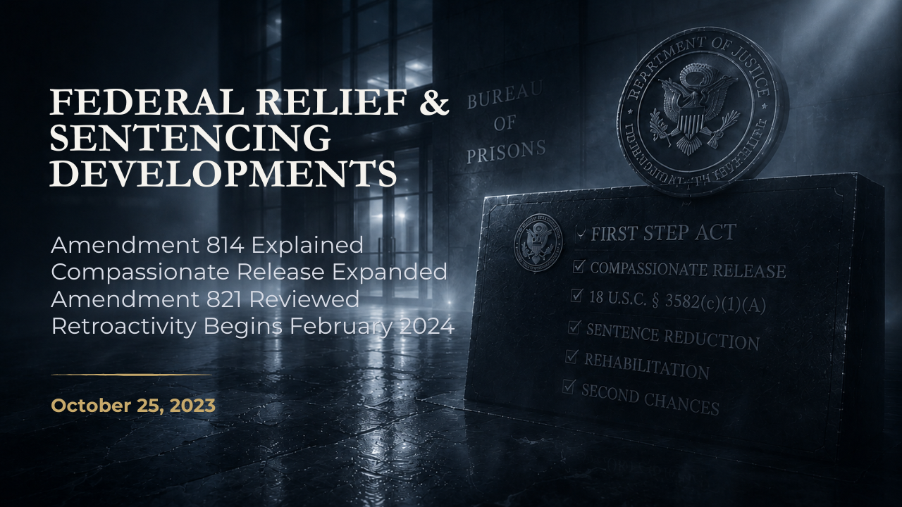 Federal Sentencing Guidelines Update — October 25, 2023